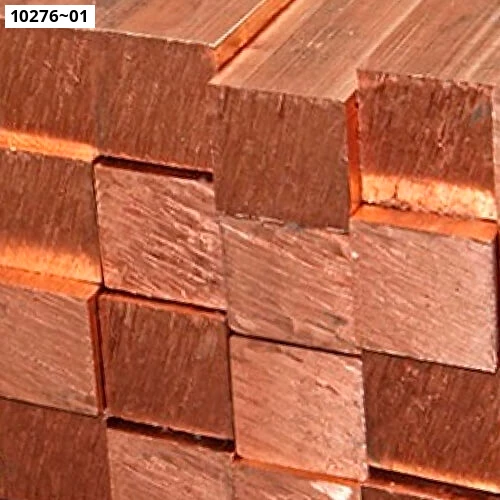Квадрат медный ГОСТ 1535-2006. Медь М0. Размер 30