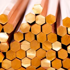 Шестигранник бронзовый 1628-78. Бронза бркмц3-1. Размер 10 Шестигранник бронзовый 1628-78. Бронза бркмц3-1. Размер 10